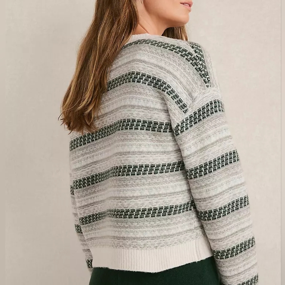 NWT Haven Well Within Wool Blend Fair Isle Cardigan - Picture 3 of 8